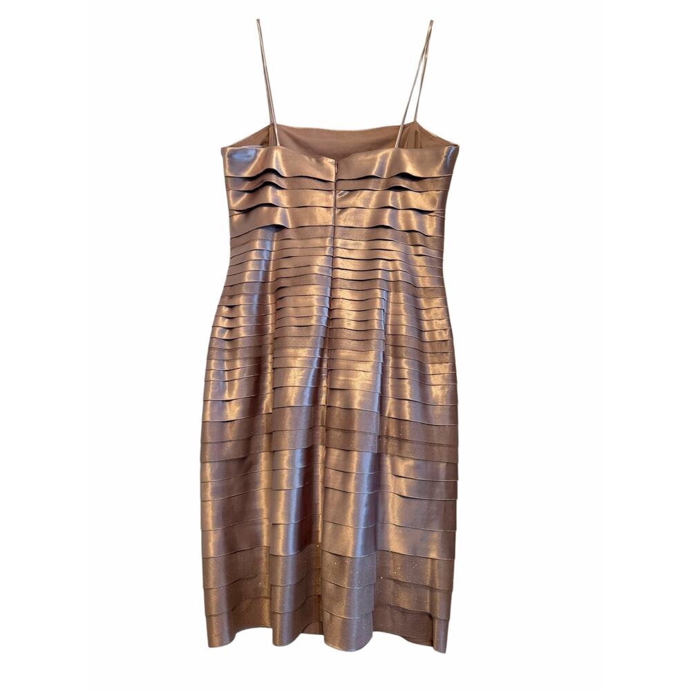 NWT Champagne Sparkly Connected Dawn Oliva Cocktail Dress - Size 10 - Picture 6 of 13